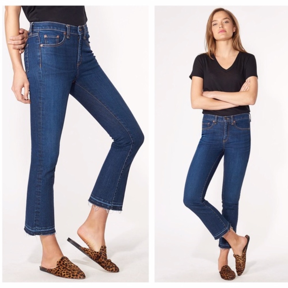 NWT VERONICA BEARD Carolyn Baby Boot Crop Jeans